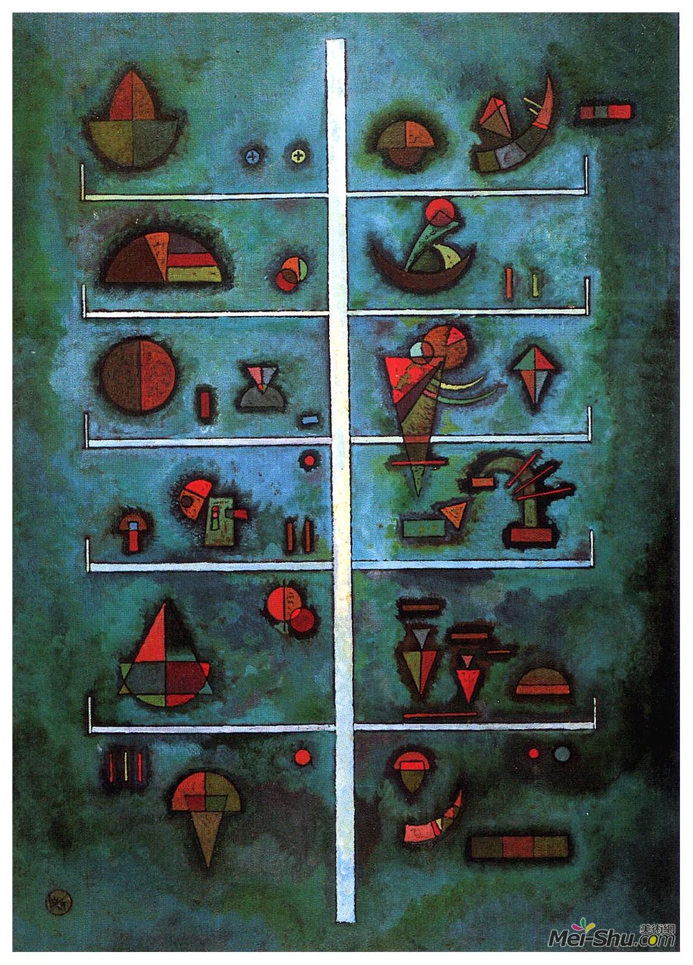 瓦西里·康定斯基(Wassily Kandinsky)高清作品《楼层》