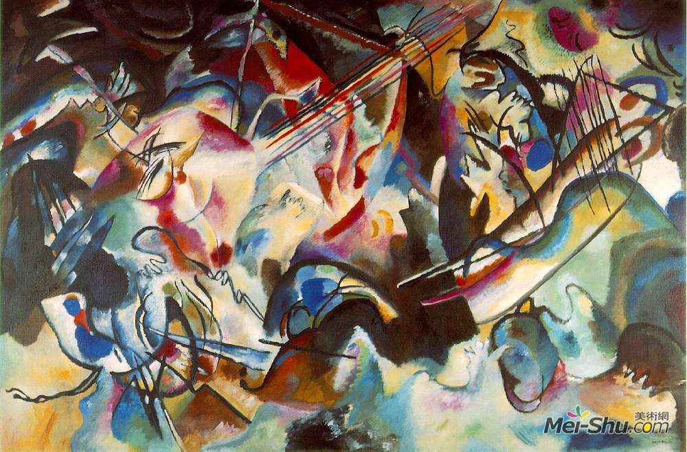 瓦西里·康定斯基(Wassily Kandinsky)高清作品《成分Ⅵ》