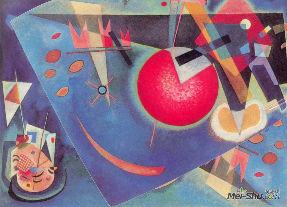 瓦西里·康定斯基 年代:1925 风格:抽象主义 类型:抽象 title:blue