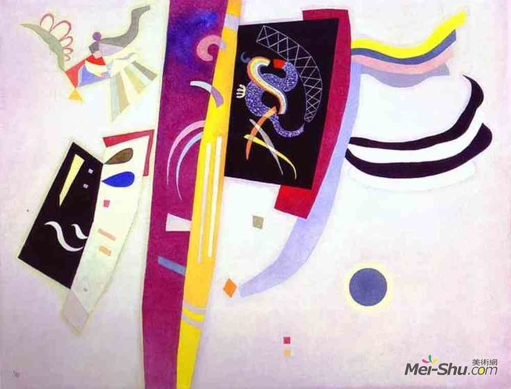 瓦西里·康定斯基(Wassily Kandinsky)高清作品《橙紫色》