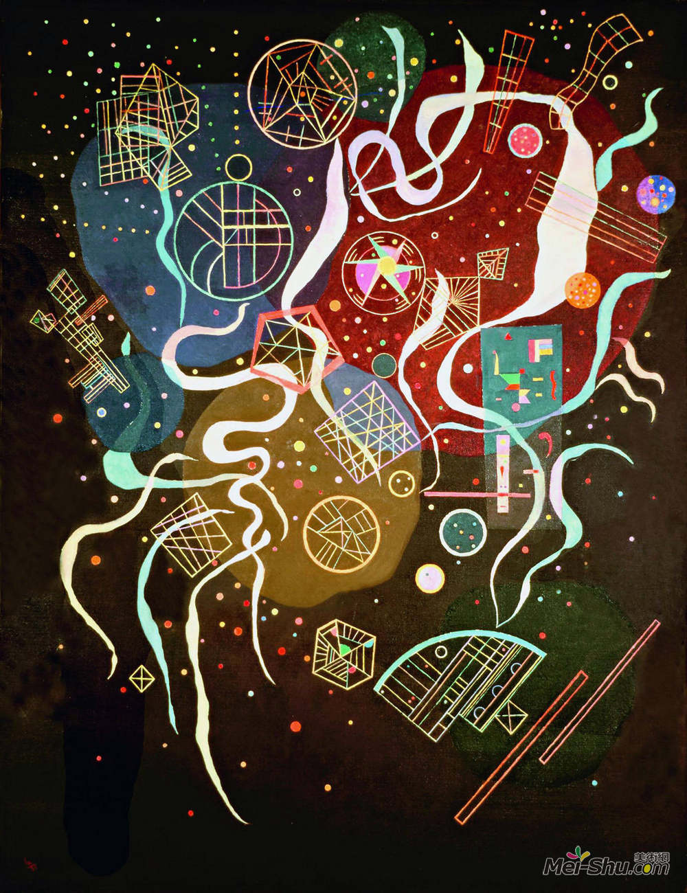 瓦西里·康定斯基(Wassily Kandinsky)高清作品《运动一》