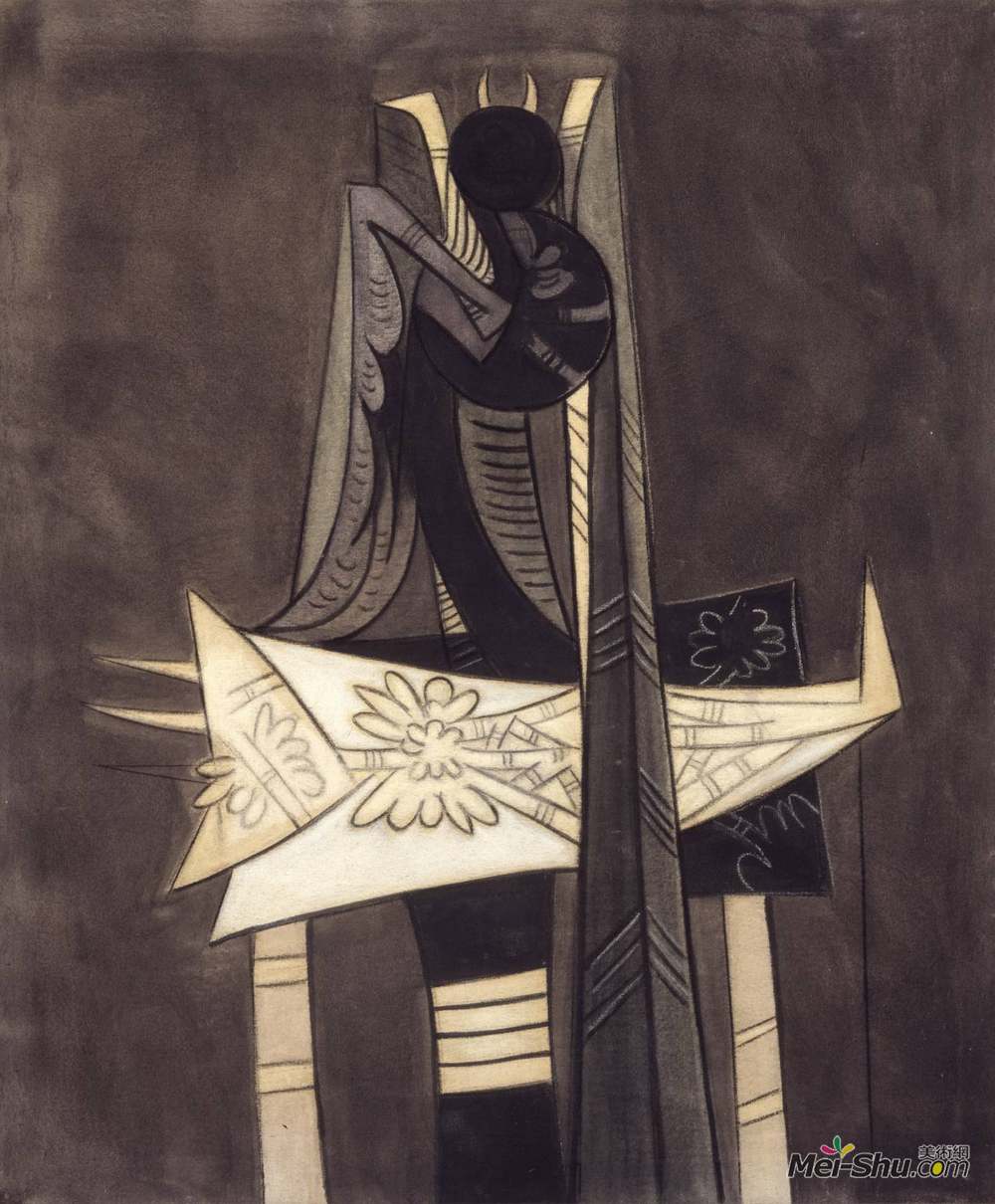 林飞龙(Wifredo Lam)高清作品《伊比耶》