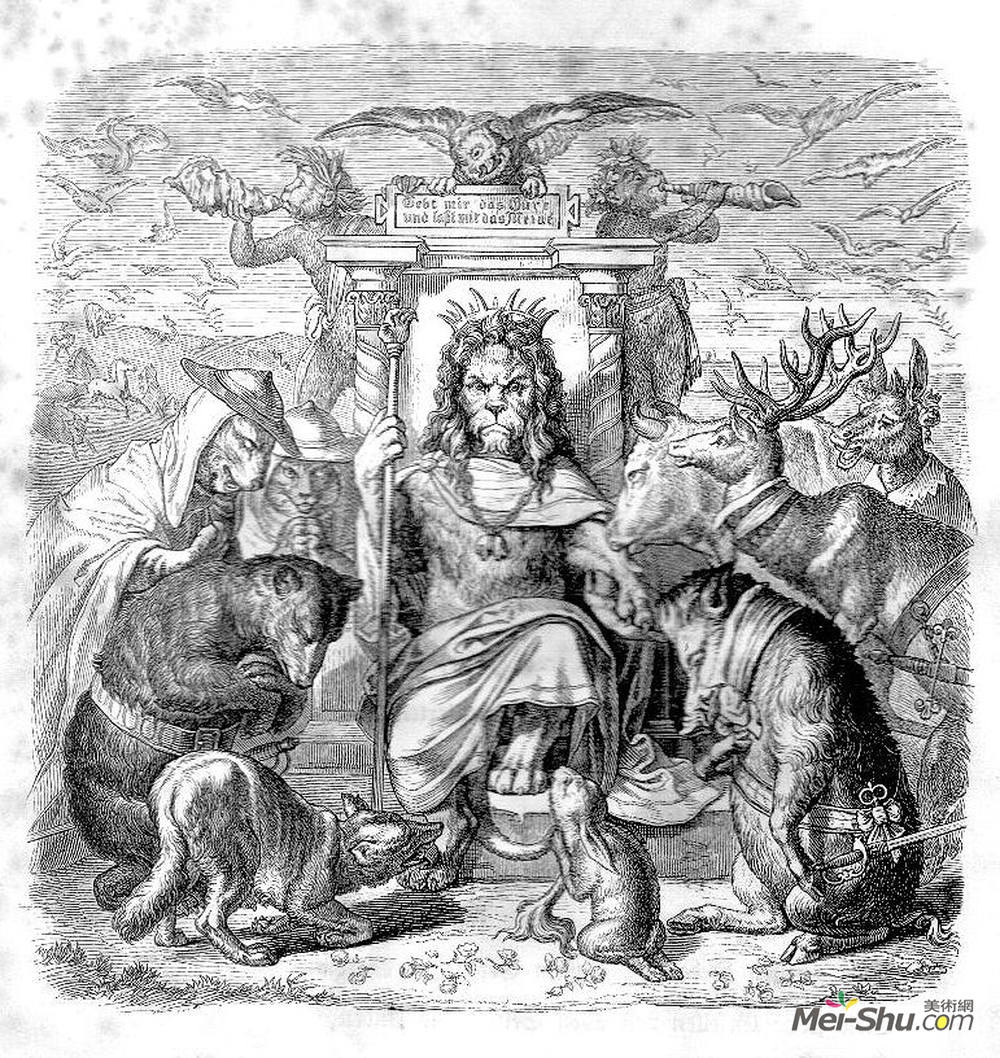 威廉·冯·考尔巴赫(Wilhelm von Kaulbach)高清作品《福斯》