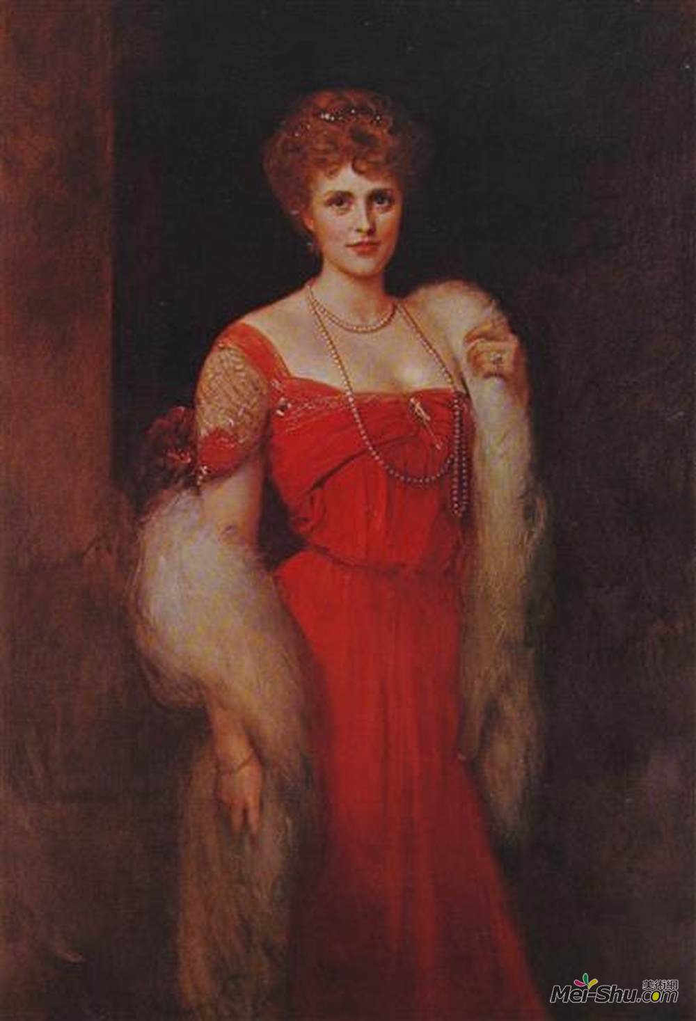 威廉·冯·考尔巴赫(Wilhelm von Kaulbach)高清作品《巴伐利亚公主Marie Gabrielle》
