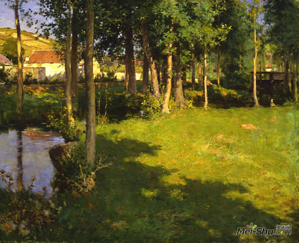 乌伊拉德·梅特卡夫(Willard Metcalf)高清作品《吉维尼》