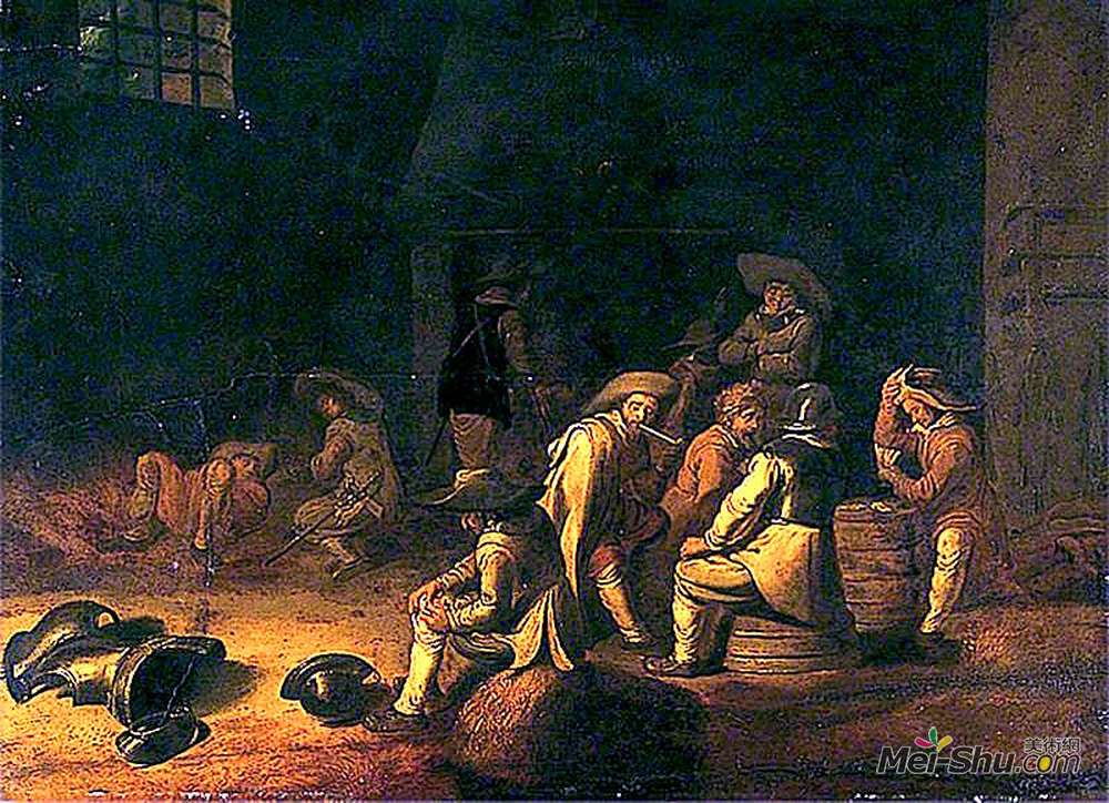 威廉·康奈利斯·杜斯特(Willem Cornelisz Duyster)高清作品《值班士兵》