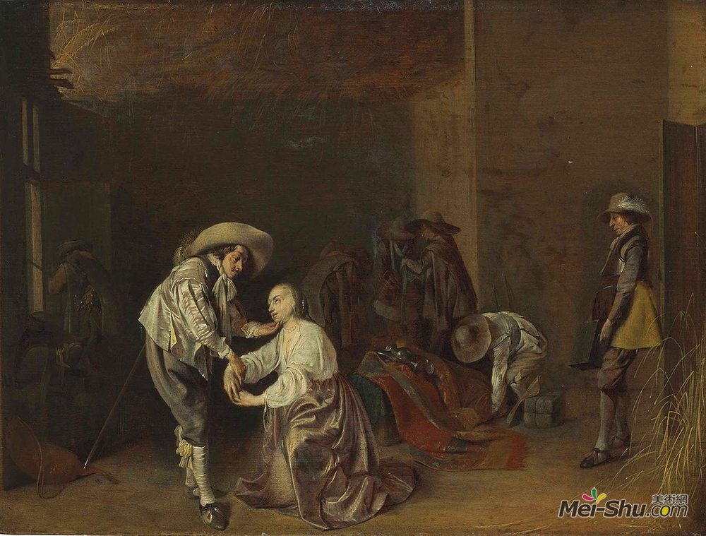 威廉·康奈利斯·杜斯特(Willem Cornelisz Duyster)高清作品《劫掠兵》