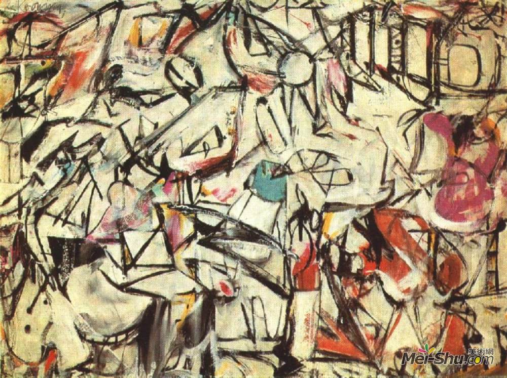 《无题》威廉·德·库宁(willem de kooning)高清作品