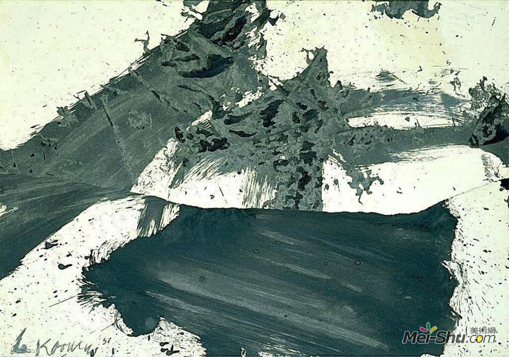 威廉·德·库宁(Willem de Kooning)高清作品《无题（反对：无标题）》