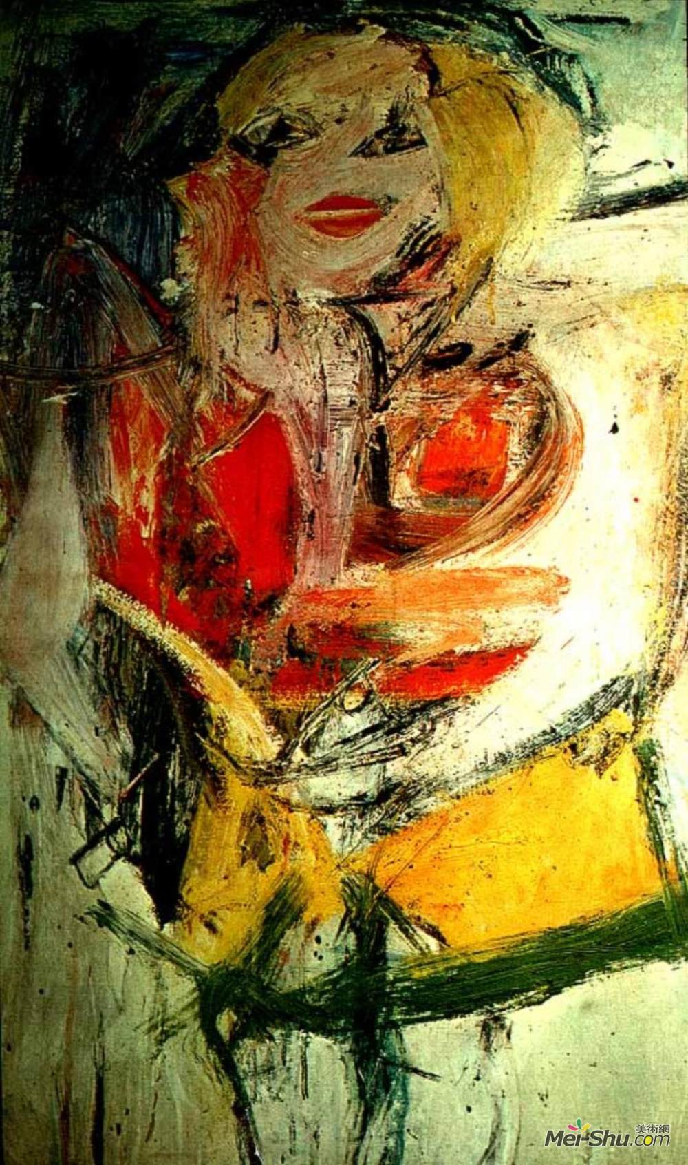 威廉·德·库宁(Willem de Kooning)高清作品《玛丽莲梦露》