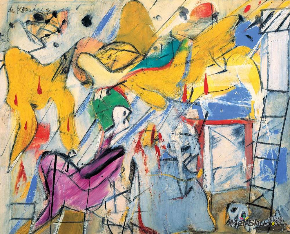 威廉·德·库宁(Willem de Kooning)高清作品《抽象化》