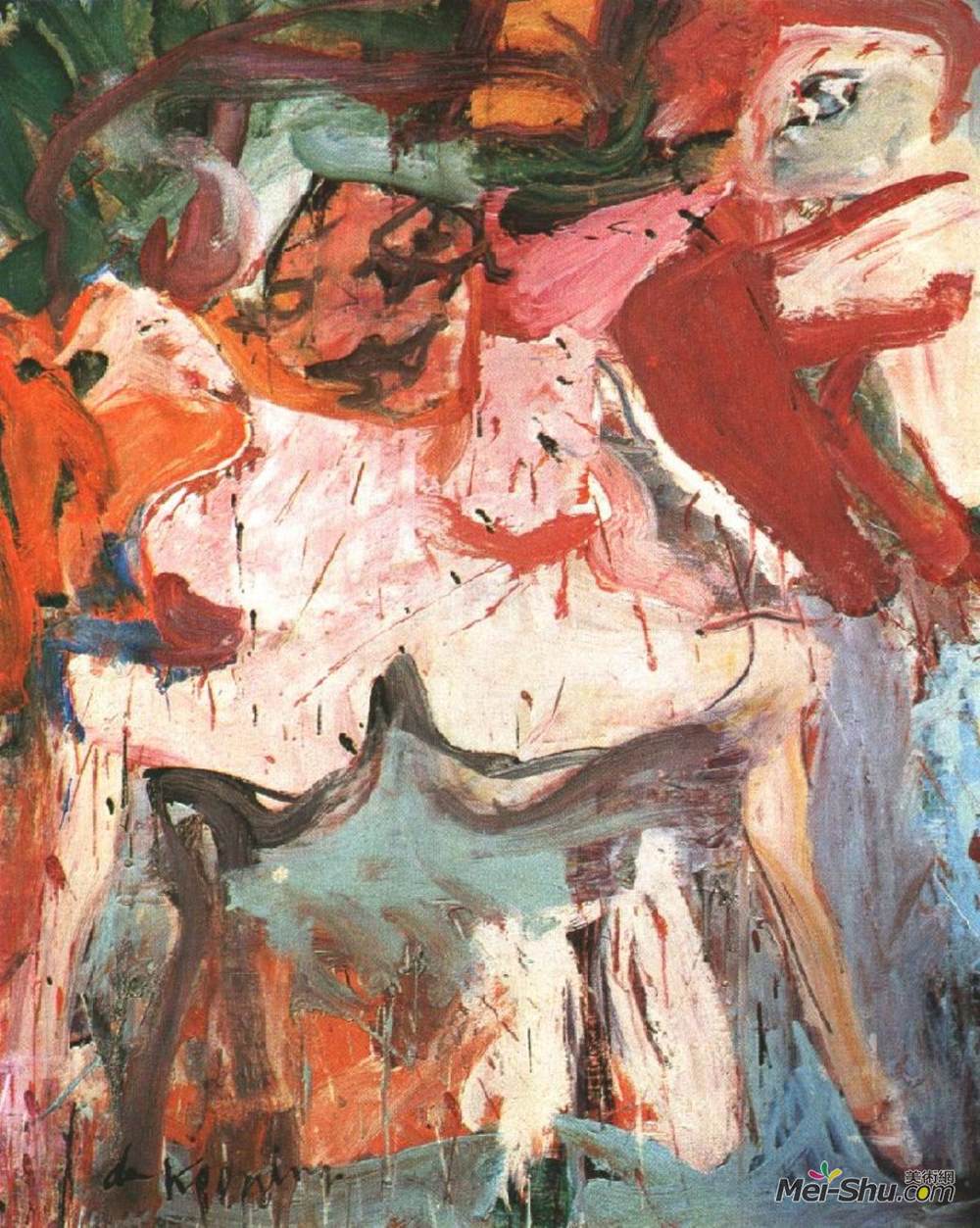 威廉·德·库宁(Willem de Kooning)高清作品《访问》