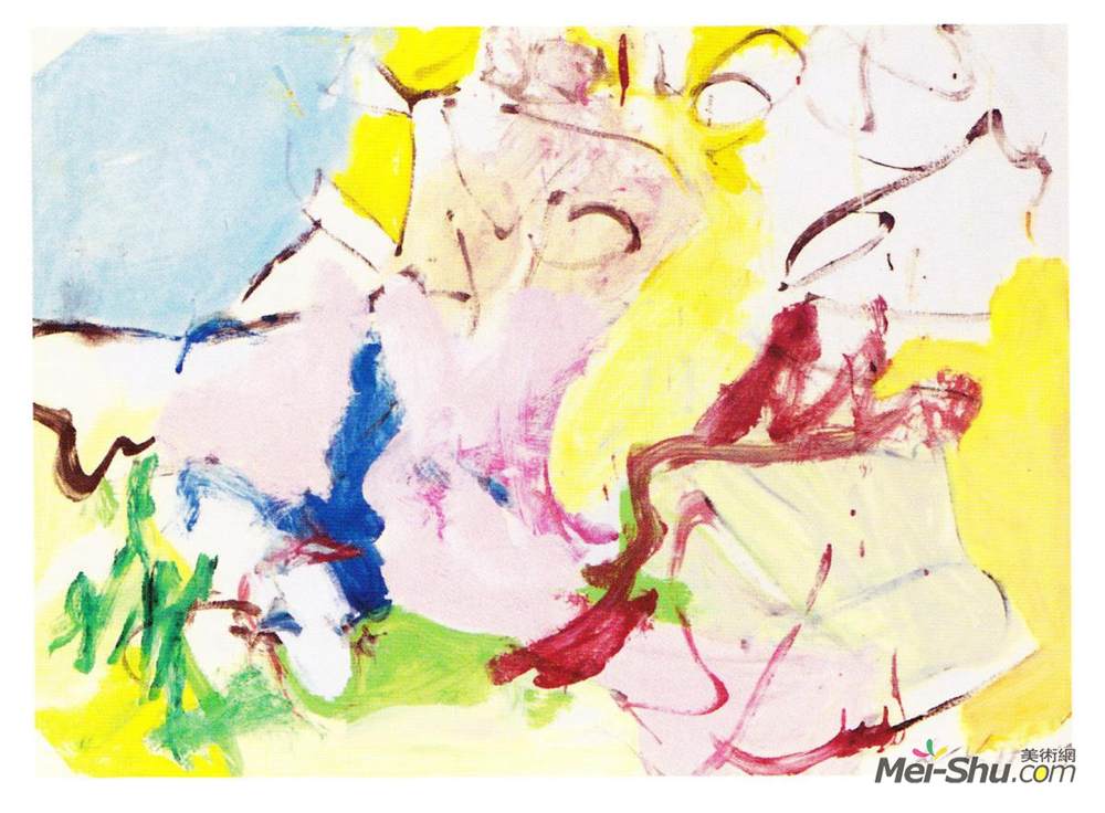 威廉·德·库宁(Willem de Kooning)高清作品《女人的风景》