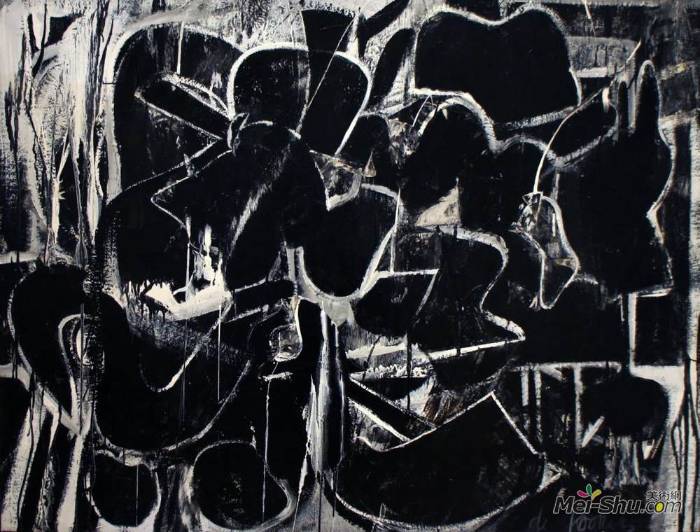 威廉·德·库宁(Willem de Kooning)高清作品《绘画》