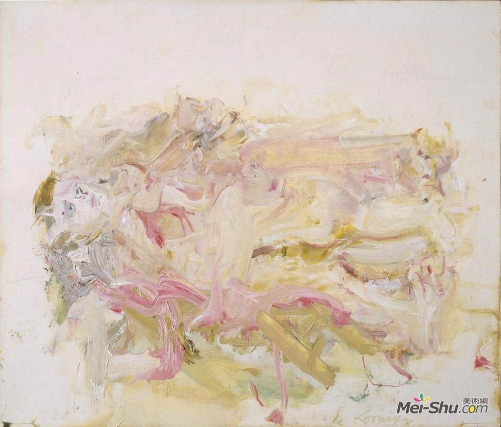 威廉·德·库宁(Willem de Kooning)高清作品《斜倚的人（约翰肯尼迪）》