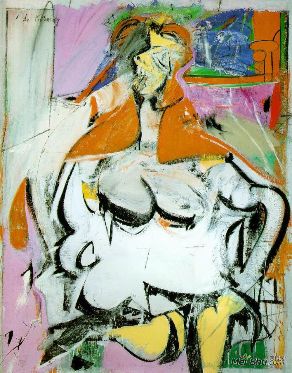 威廉·德·库宁(Willem de Kooning)高清作品《女人》