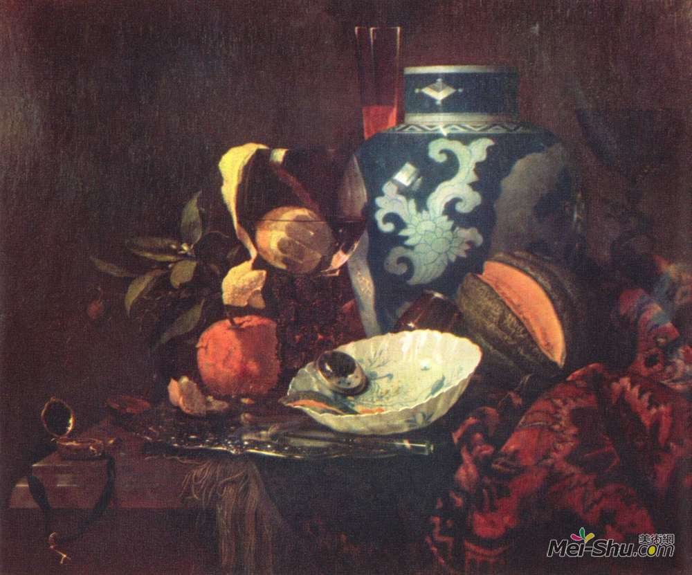 威廉·考尔夫(Willem Kalf)高清作品《静物》