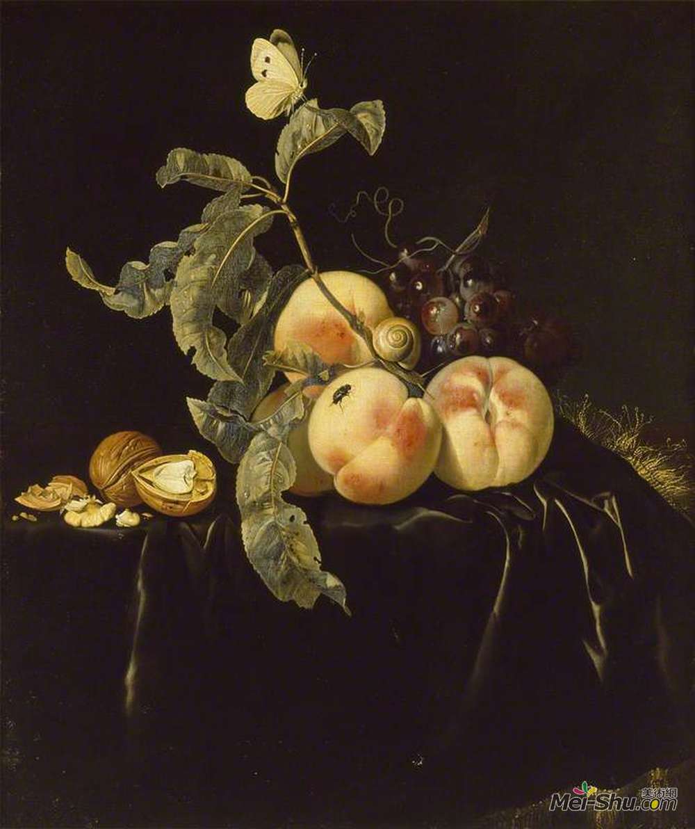 威廉凡·万·艾斯特(Willem van Aelst)高清作品《水果静物》