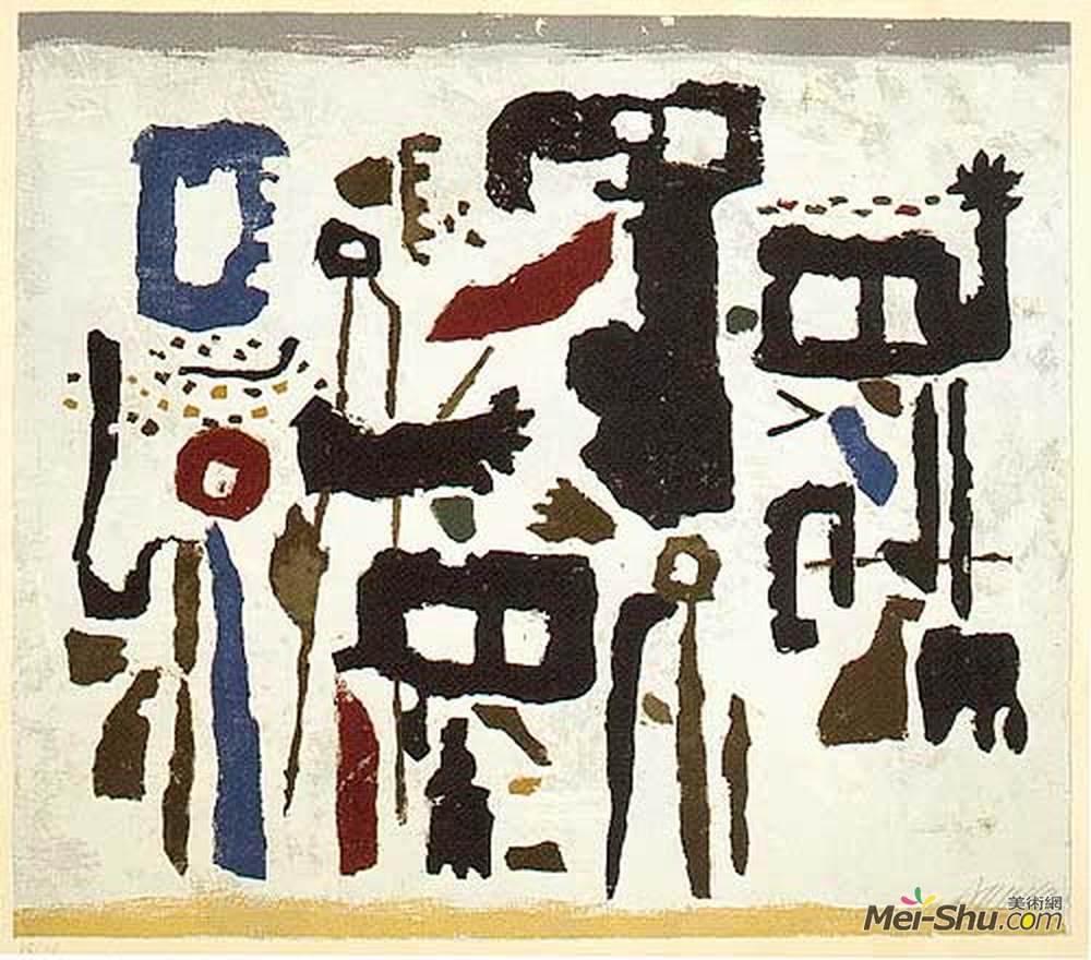 维利·鲍迈斯特(Willi Baumeister)高清作品《阿米诺菲斯》