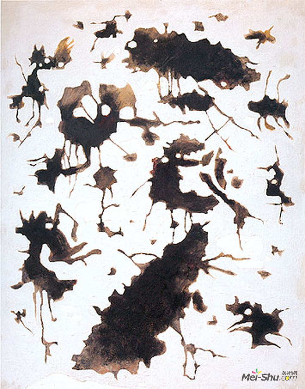 维利·鲍迈斯特(Willi Baumeister)高清作品《黑暗变异》