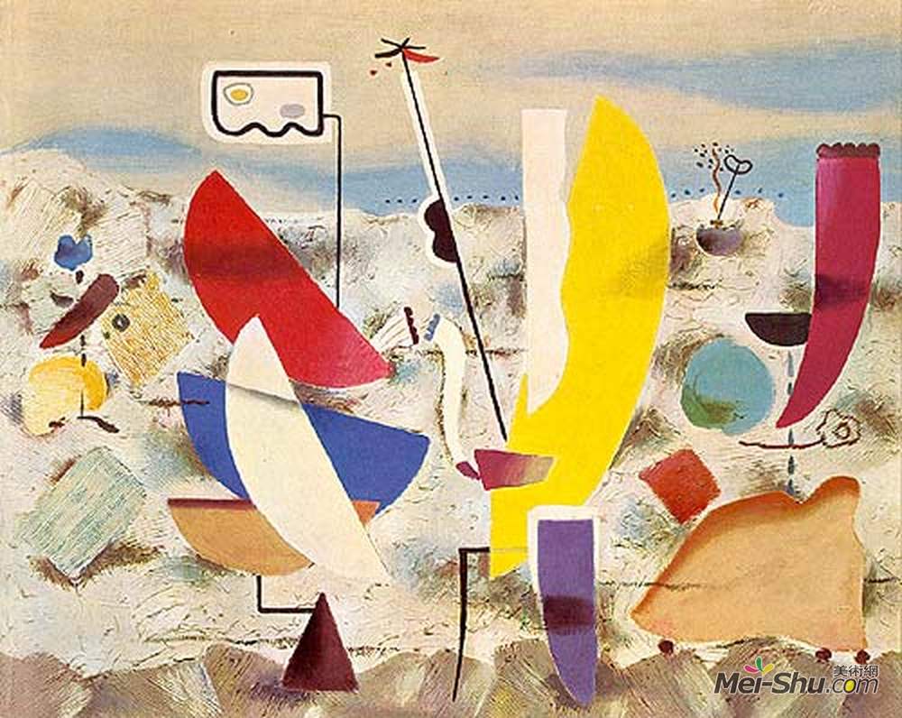 维利·鲍迈斯特(Willi Baumeister)高清作品《快乐的一天》