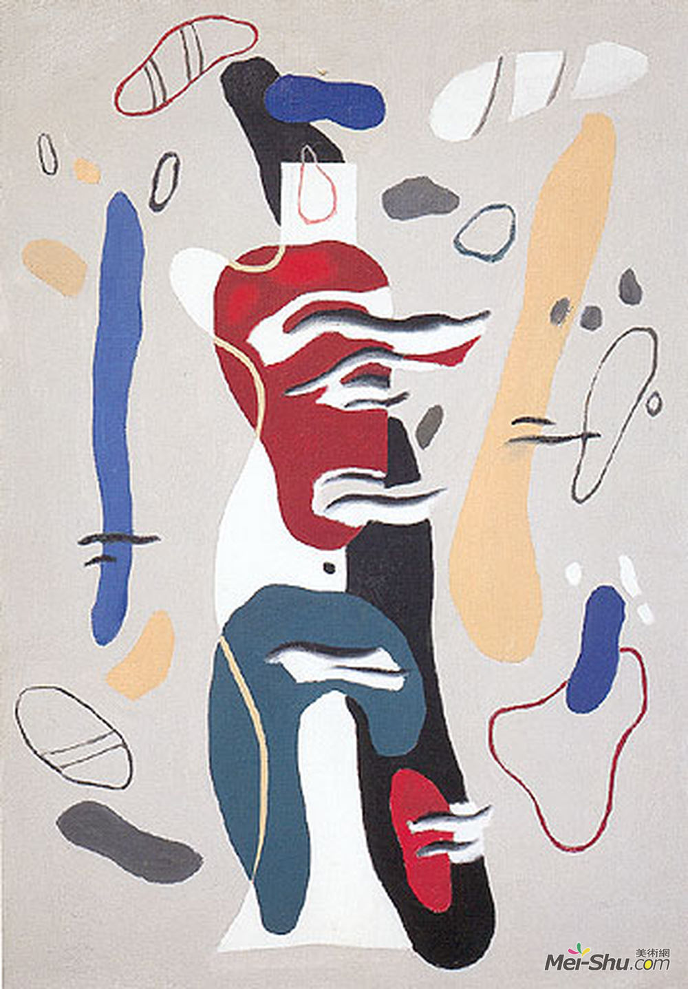 维利·鲍迈斯特(Willi Baumeister)高清作品《小火焰图片》