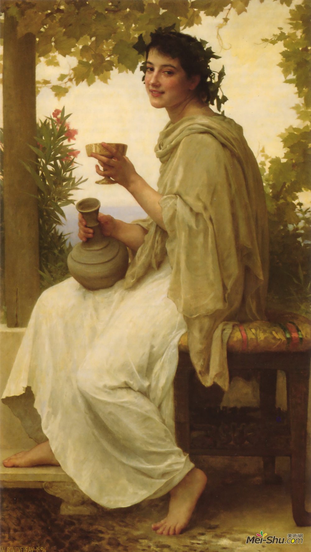 威廉·阿道夫·布格罗(William-Adolphe Bouguereau)高清作品《酒神》