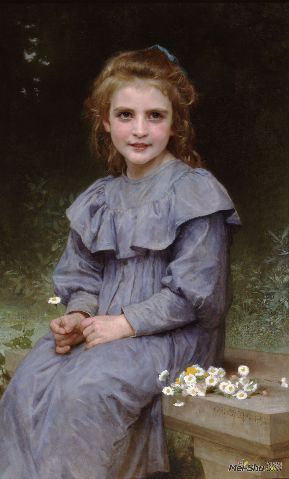 威廉·阿道夫·布格罗(William-Adolphe Bouguereau)高清作品《雏菊》