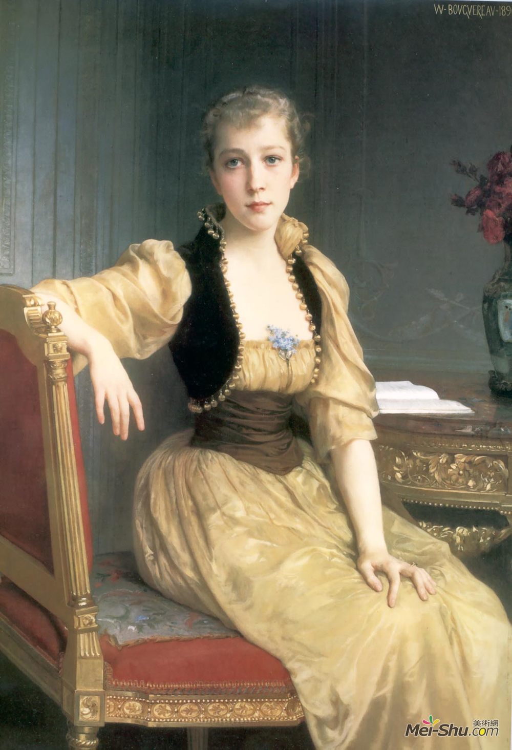 威廉·阿道夫·布格罗(William-Adolphe Bouguereau)高清作品《麦斯威尔女士》