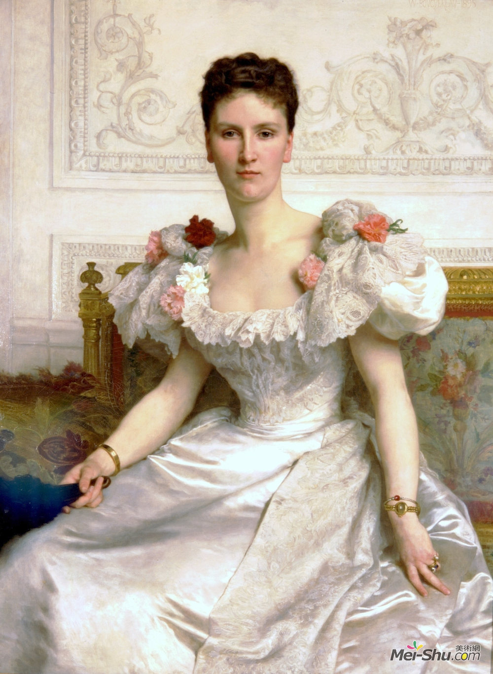 威廉·阿道夫·布格罗(William-Adolphe Bouguereau)高清作品《Madame la Comtesse de Cambaceres》