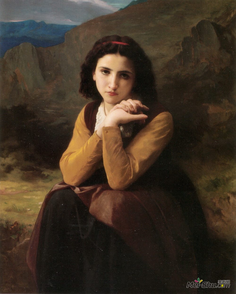 威廉·阿道夫·布格罗(William-Adolphe Bouguereau)高清作品《米尼翁》