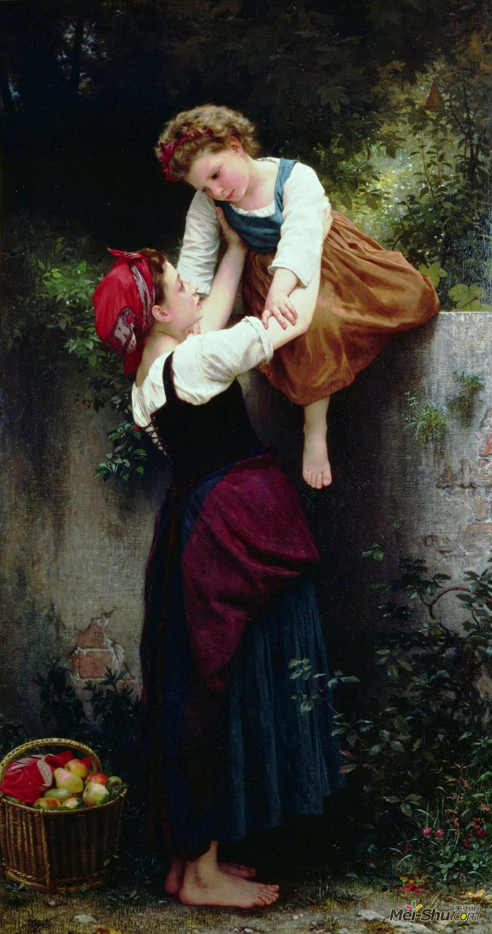 威廉·阿道夫·布格罗(William-Adolphe Bouguereau)高清作品《小型抢劫》