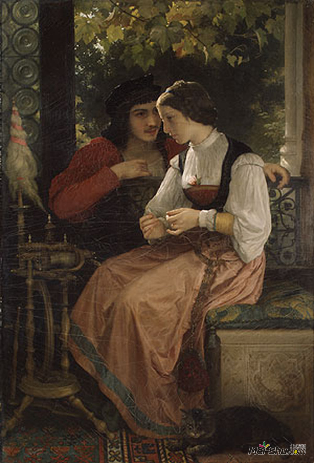 威廉·阿道夫·布格罗(William-Adolphe Bouguereau)高清作品《提案》