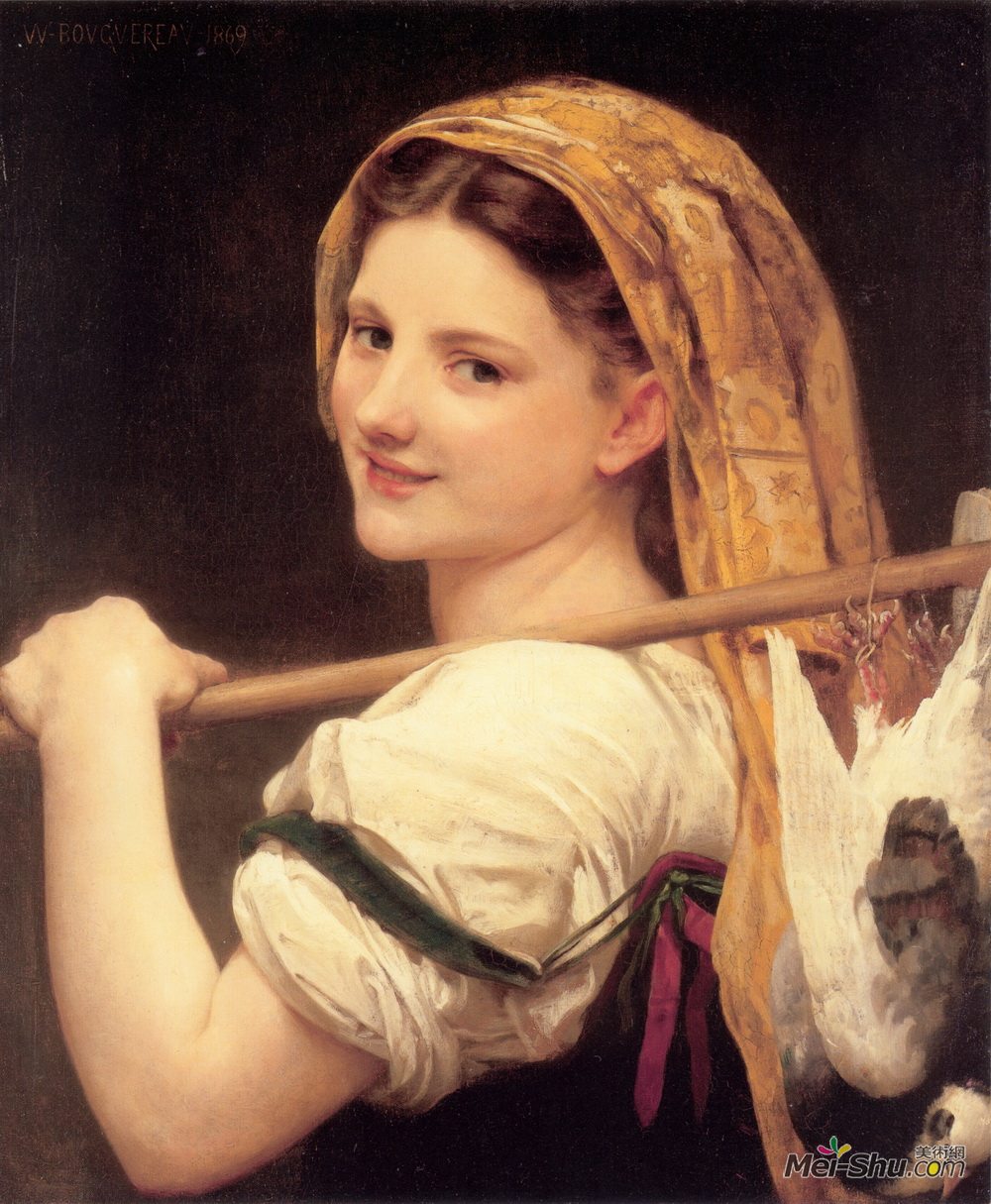 威廉·阿道夫·布格罗(William-Adolphe Bouguereau)高清作品《市场的回归》