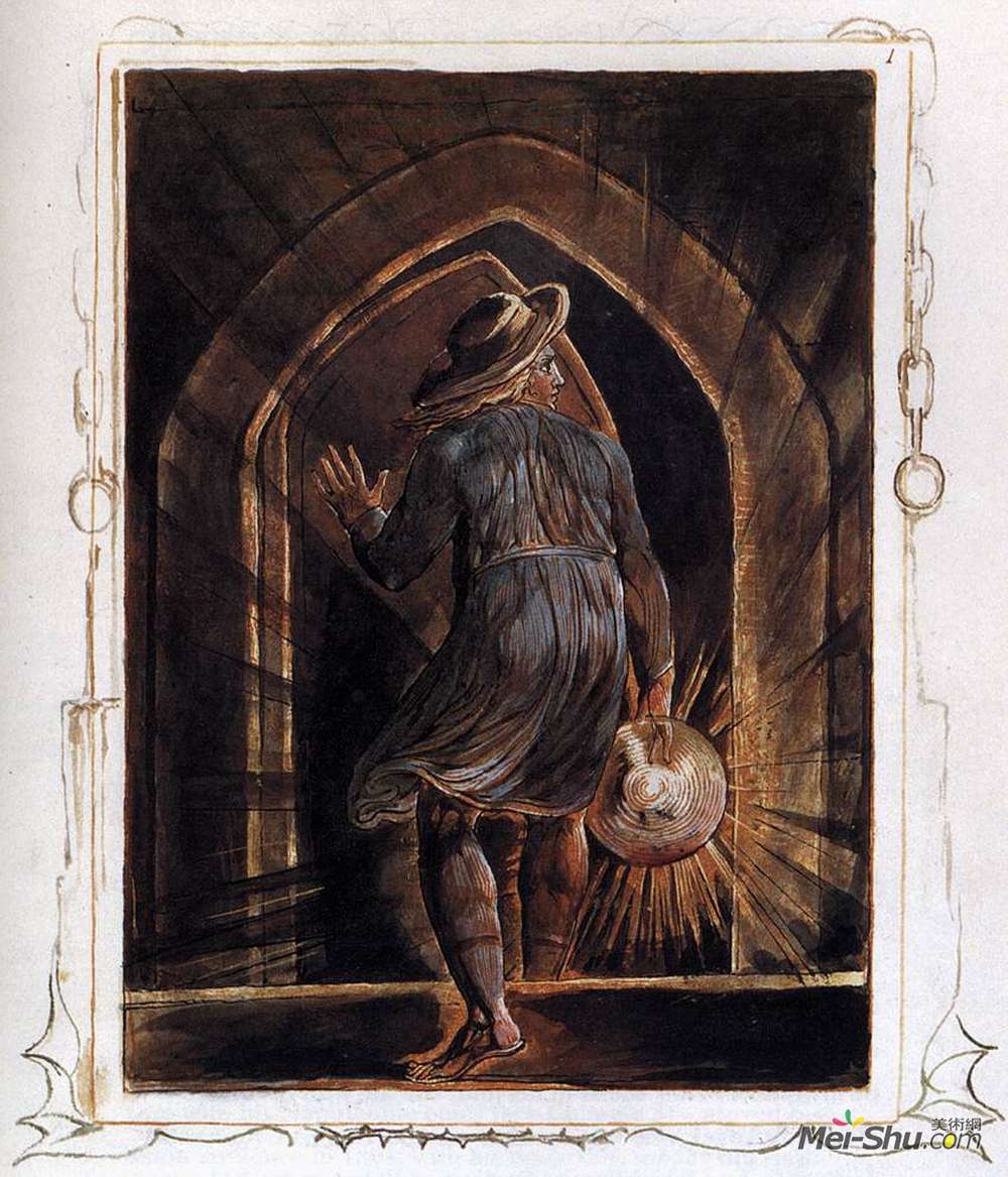 威廉·布莱克(William Blake)高清作品《发现严重的》