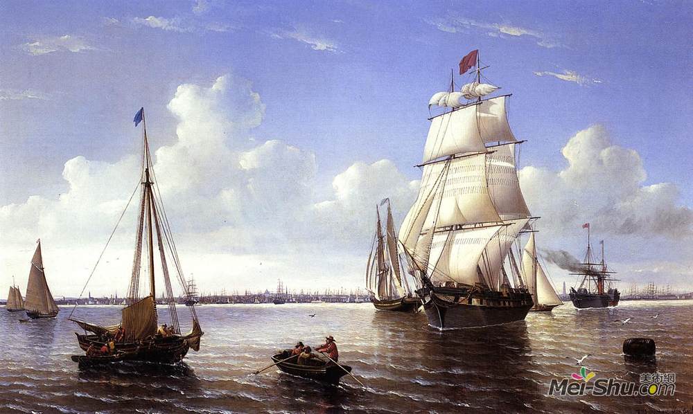 列夫拉格里奥(William Bradford)高清作品《波士顿港》