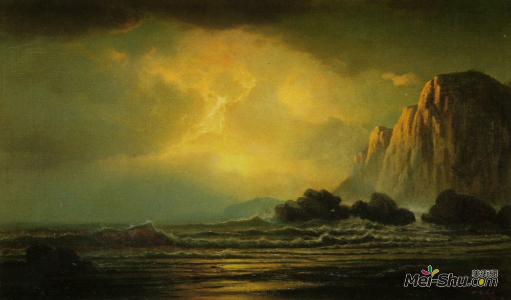 列夫拉格里奥(William Bradford)高清作品《森塞特沿海风光》