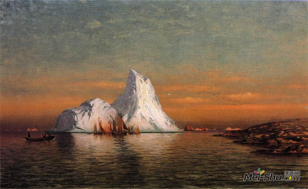 列夫拉格里奥(William Bradford)高清作品《拉布拉多捕鱼船队》