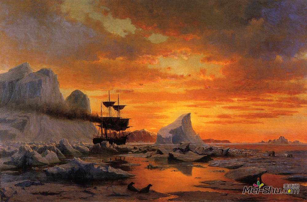列夫拉格里奥(William Bradford)高清作品《冰人，注视入侵者》