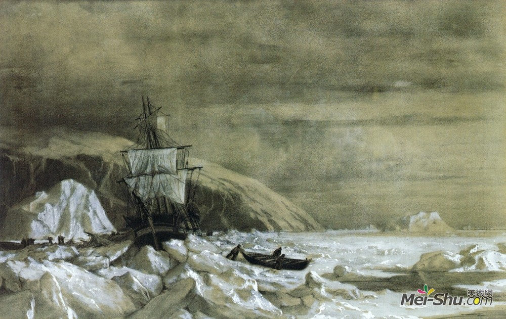 列夫拉格里奥(William Bradford)高清作品《锁定在巴芬湾》