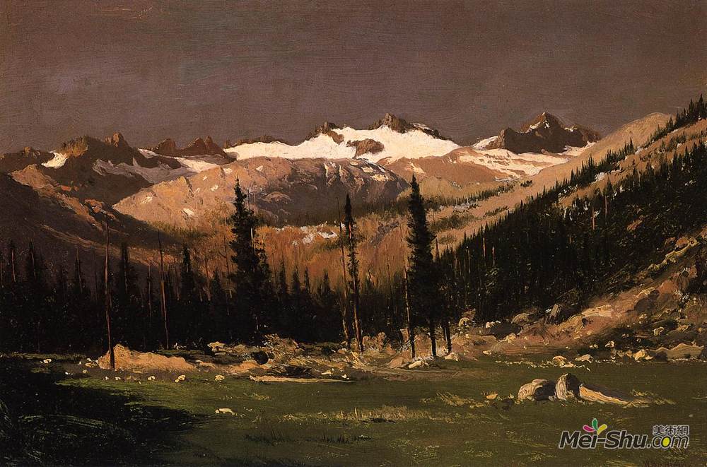 列夫拉格里奥(William Bradford)高清作品《莱尔山上约塞米蒂山》