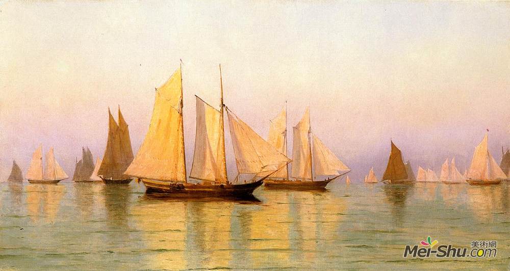 列夫拉格里奥(William Bradford)高清作品《在夜晚的宁静中》