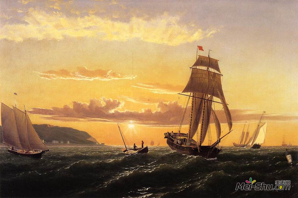 列夫拉格里奥(William Bradford)高清作品《芬迪湾的日出》