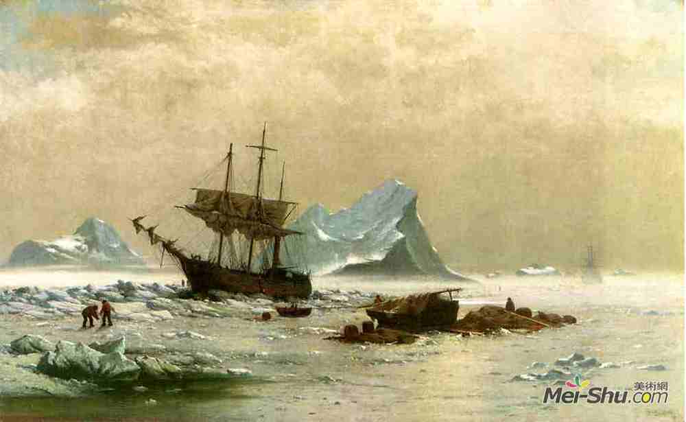 列夫拉格里奥(William Bradford)高清作品《浮冰》