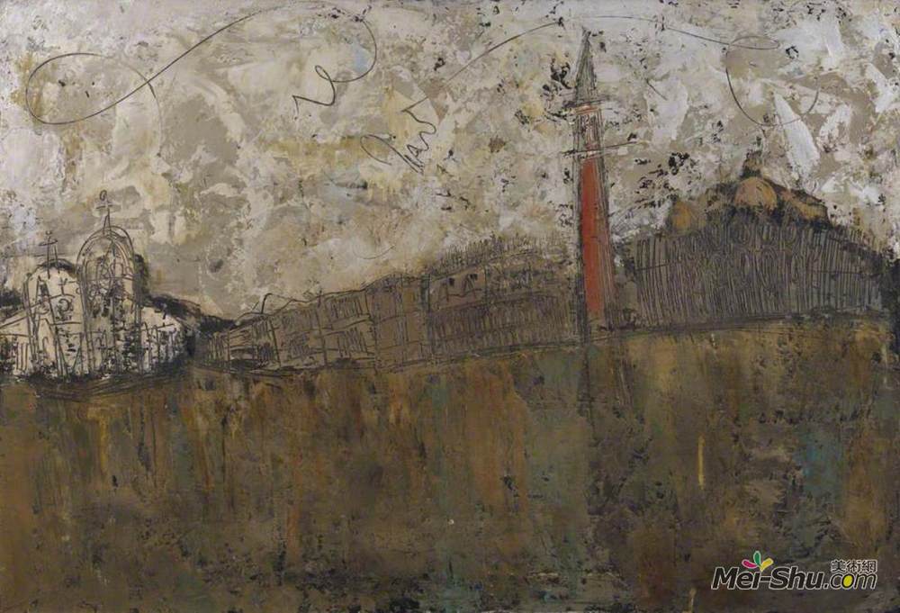 威廉康登(William Congdon)高清作品《Canal, Venice (Venice from the Giudecca)》