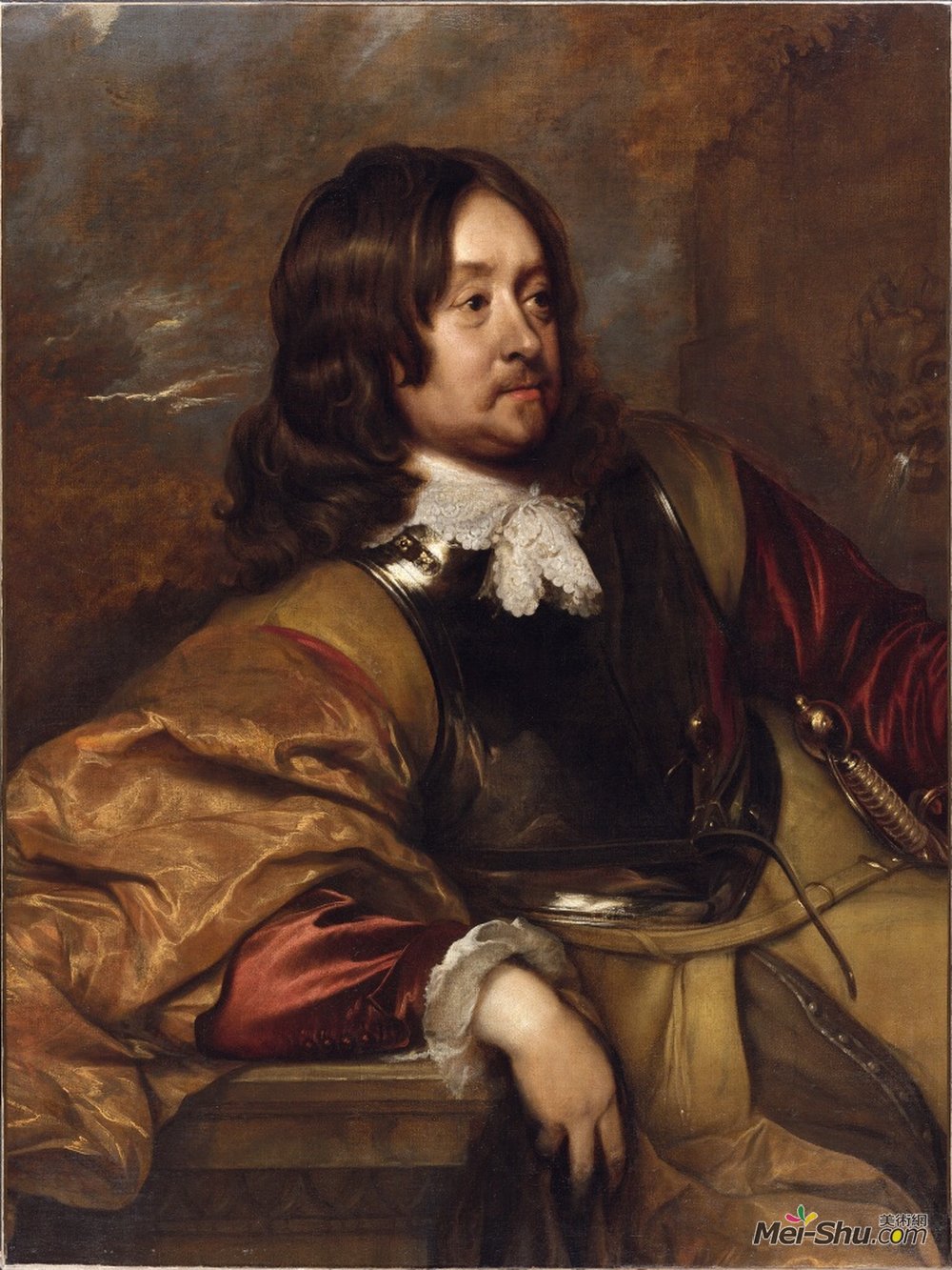 威廉·多布森(William Dobson)高清作品《海德先生的肖像》