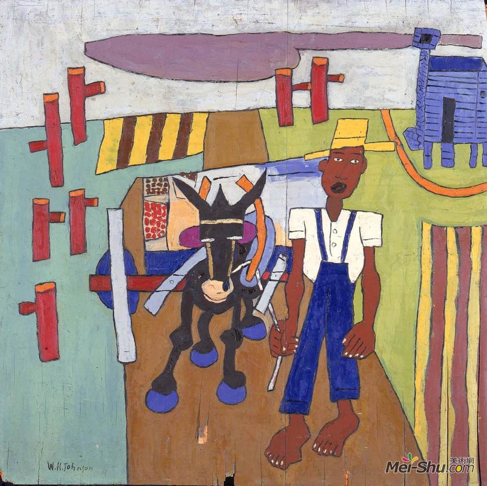 威廉·H·约翰逊(William H. Johnson)高清作品《上市》