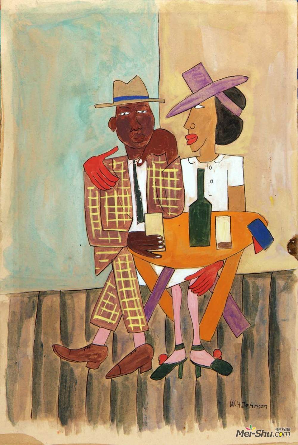 威廉·H·约翰逊(William H. Johnson)高清作品《高生活，哈林》