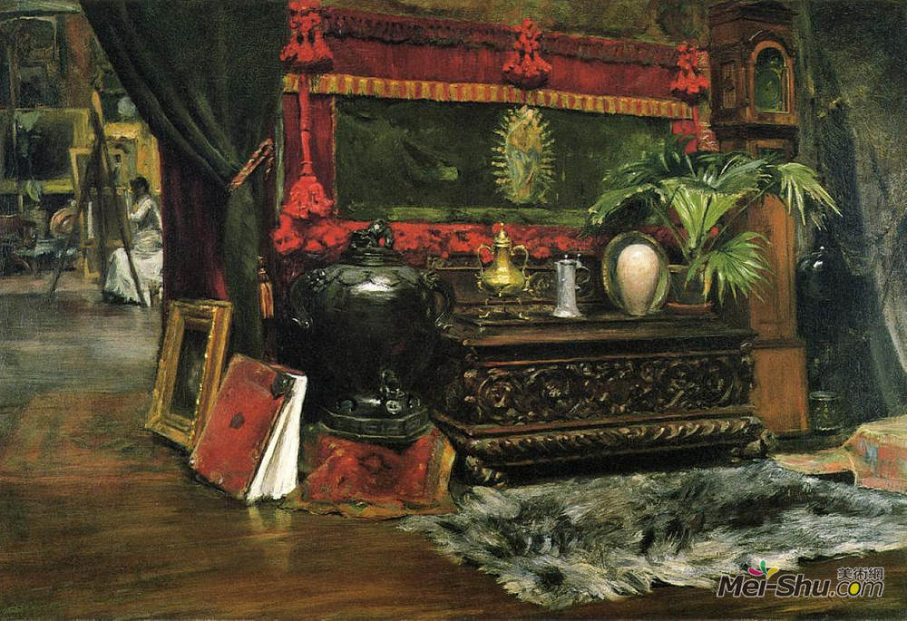 威廉·梅里特·切斯(William Merritt Chase)高清作品《我工作室的一角》