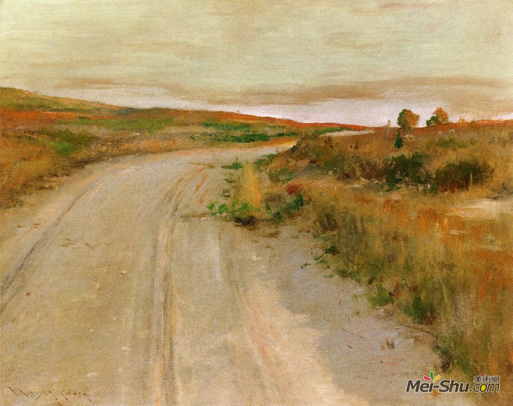 威廉·梅里特·切斯(William Merritt Chase)高清作品《在希诺诺克山》